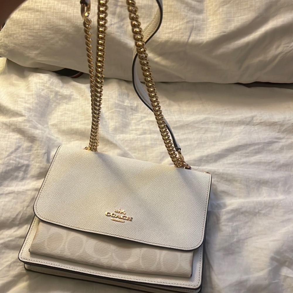COACH Purse. color White